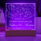 Personalized Stars Celestial Acrylic Gift Sign - The Night We Became One