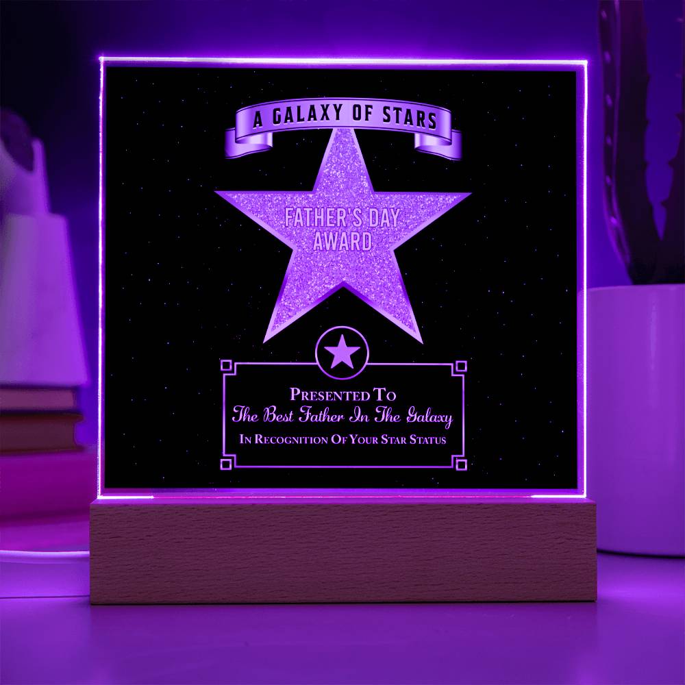 Dad Gift-Galaxy Of Stars-Square Acrylic Plaque