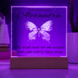 Daughter Gift - Fly High Butterfly - Square Acrylic Plaque