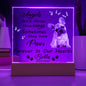 Personalized Pet Memorial Square Acrylic Sign Plaque