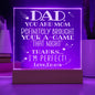 Personalized Gift For Dad - I'm Perfect Thank You Acrylic Plaque