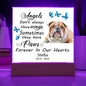 English Bulldog Memorial Square Acrylic Sign Plaque