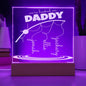 Personalized Gift For Dad - We're Hooked on Daddy Acrylic Plaque