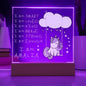 Personalized Night Light for Girl's Room - Unicorn