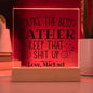 Personalized Dad Gift - You're The Best Acrylic Plaque