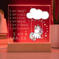 Personalized Night Light for Girl's Room - Unicorn