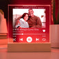 Personalized Anniversary Acrylic Song Plaque Table Top Display