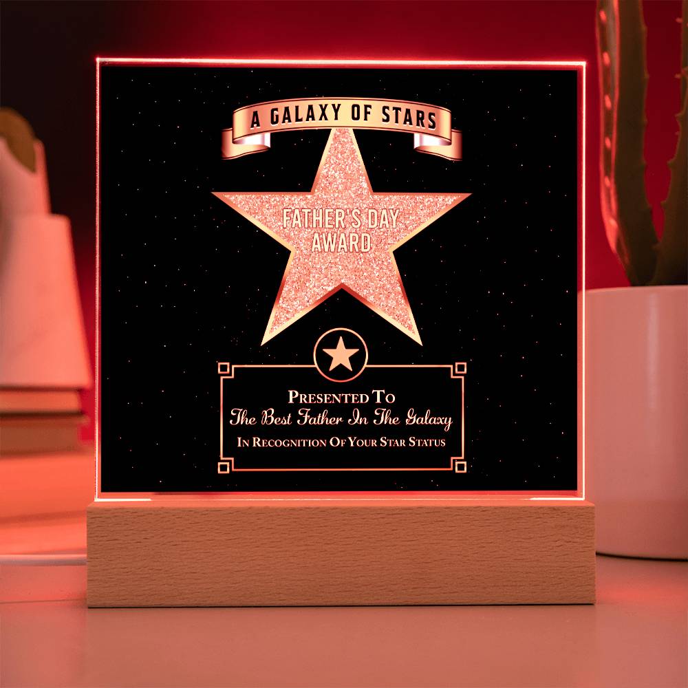 Dad Gift-Galaxy Of Stars-Square Acrylic Plaque