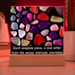 Sea Glass Love Letter Acrylic Plaque Table Top Display
