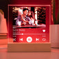 Personalized Soulmates Love Story Acrylic Song Plaque Table Top Display