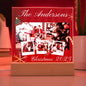 Personalized Family Christmas Memories Acrylic Plaque Table Top Display Gift