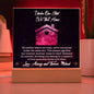 House warming gift  - under one star - Personalized Acrylic Plaque