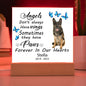 German Sheppard Memorial Square Acrylic Sign Plaque