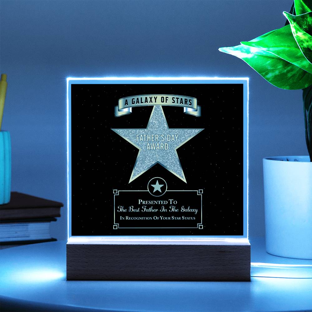 Dad Gift-Galaxy Of Stars-Square Acrylic Plaque