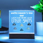 Personalized Fathers Day Gift For Dad - Little Shits Acrylic Plaque