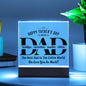 Personalized Fathers Day Gift For Dad - Best Dad In The World Acrylic Plaque