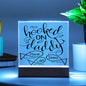 Personalized Gift For Dad - Hooked on Daddy Acrylic Plaque