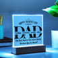 Personalized Fathers Day Gift For Dad - Best Dad In The World Acrylic Plaque