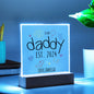 Personalized New Dad Gift - Established Acrylic Plaque