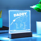 Personalized Gift For Dad - We're Hooked on Daddy Acrylic Plaque