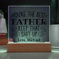 Personalized Dad Gift - You're The Best Acrylic Plaque