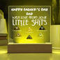 Personalized Fathers Day Gift For Dad - Little Shits Acrylic Plaque
