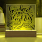 Personalized Gift For Dad - Hooked on Daddy Acrylic Plaque