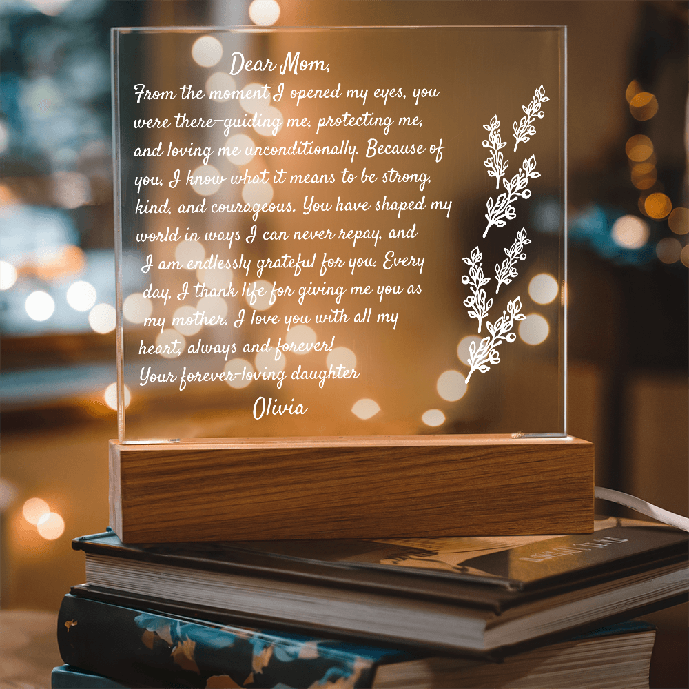 Daughter letter to Mom