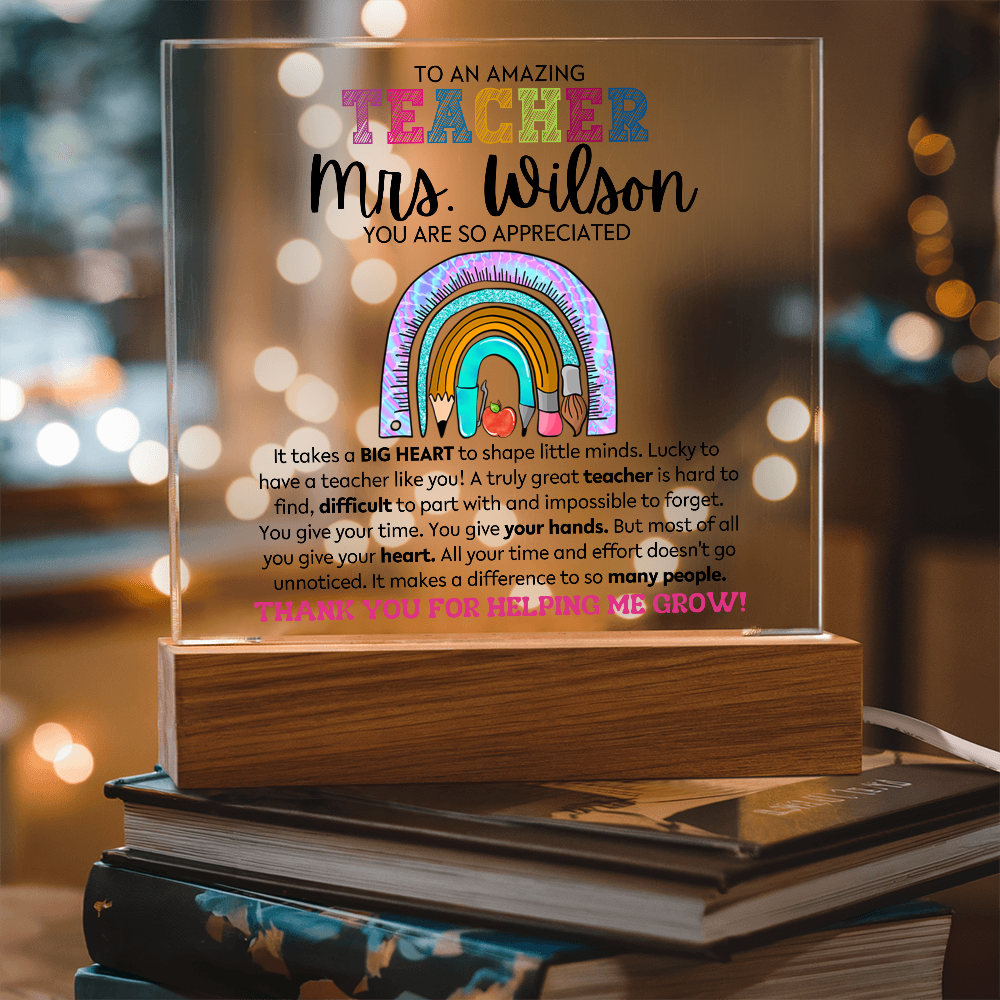 Teacher - So Appreciated