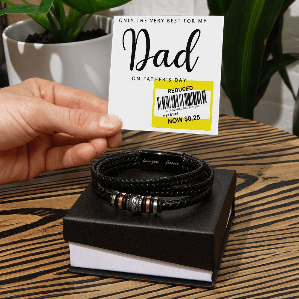 Gift For Dad - Love You Forever Bracelet - The Very Best