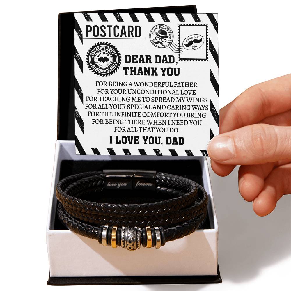 Bracelet For Dad - Thank You Postcard