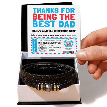 Gift For Dad - Love You Forever Bracelet - Gift Voucher