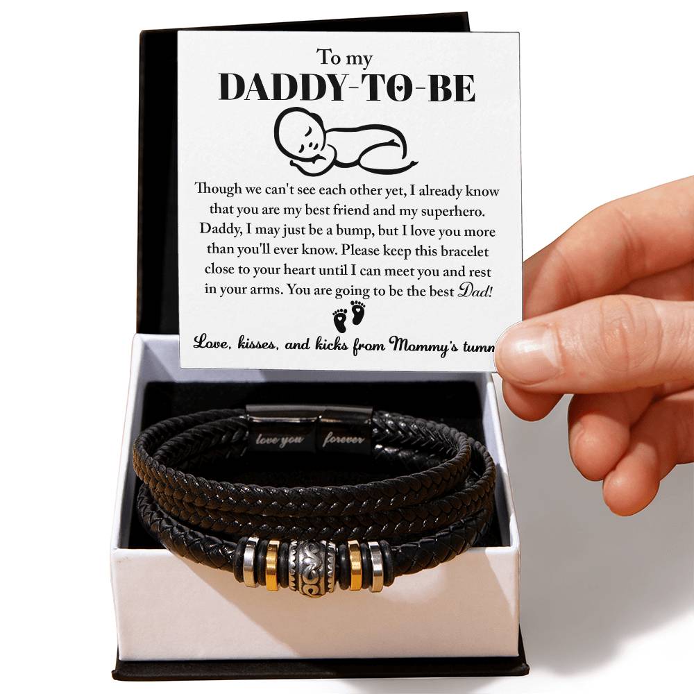 Dad To Be In Your Arms Love You Forever Bracelet