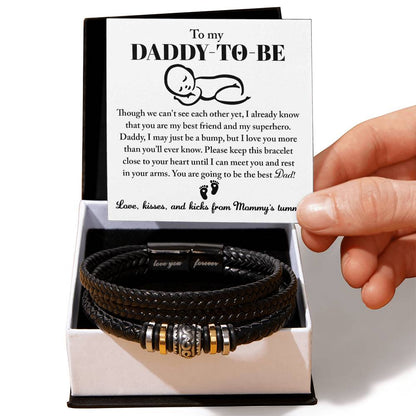 Dad To Be In Your Arms Love You Forever Bracelet