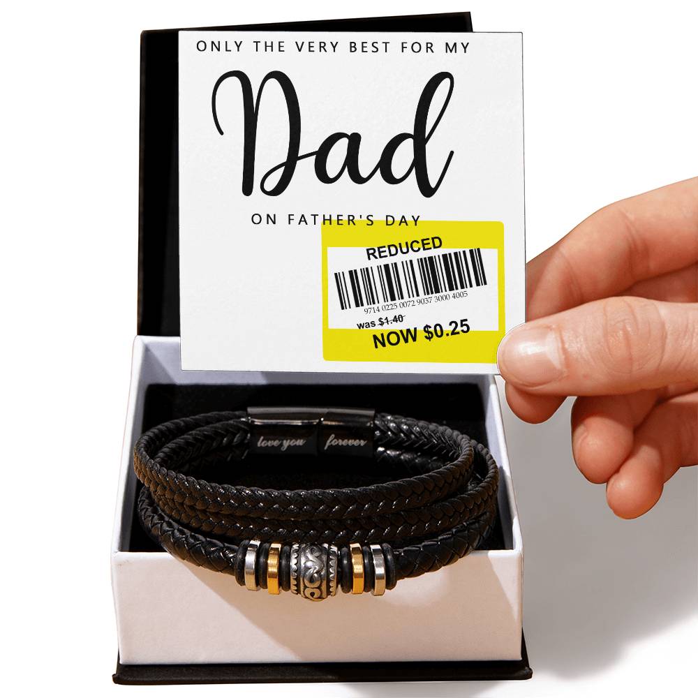 Gift For Dad - Love You Forever Bracelet - The Very Best