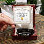 Dad Birthday Gift - Mens "Love You Forever" Bracelet - Personalized - Officially The World's Greatest Dad
