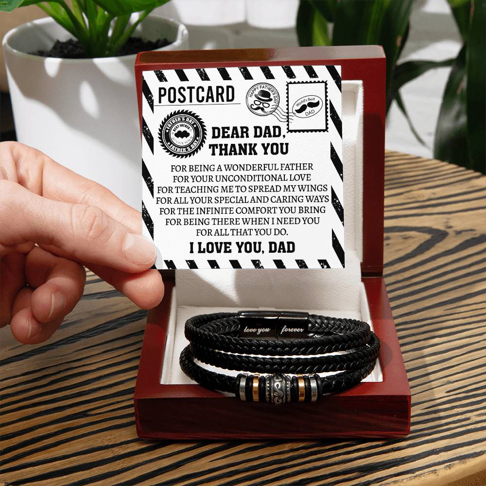 Bracelet For Dad - Thank You Postcard