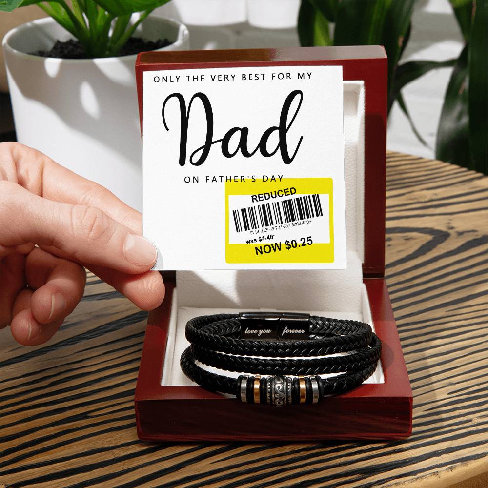 Gift For Dad - Love You Forever Bracelet - The Very Best