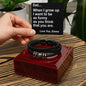 Personalized Fathers Day Gift - Love Your Forever Leather Bracelet - Funny Dad Jokes