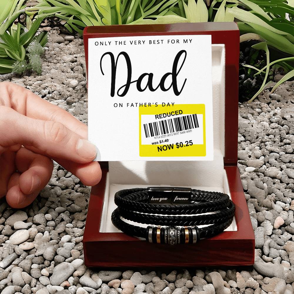 Gift For Dad - Love You Forever Bracelet - The Very Best