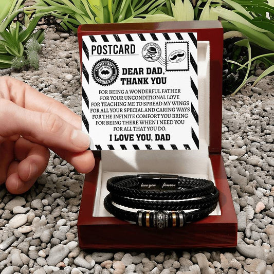 Bracelet For Dad - Thank You Postcard