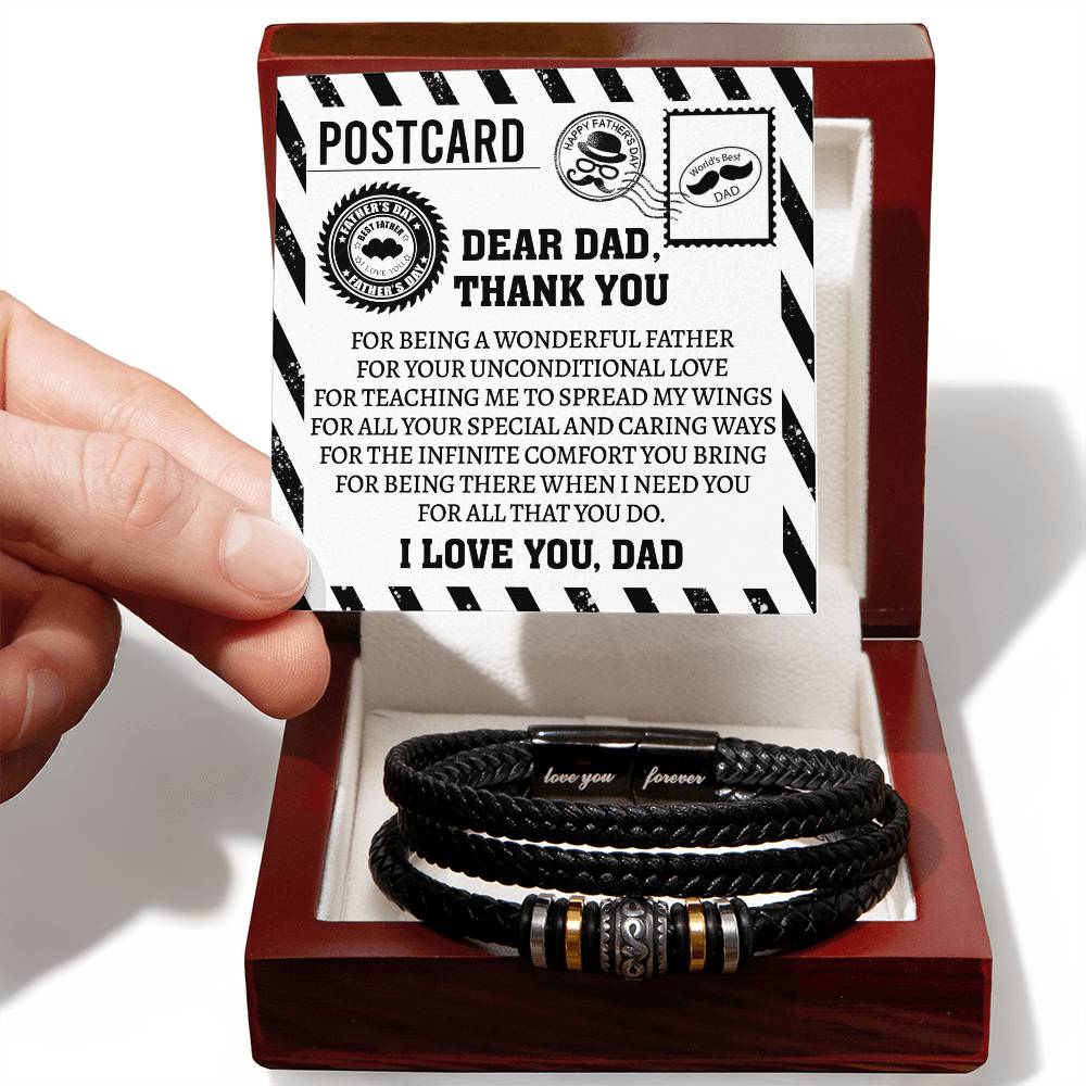 Bracelet For Dad - Thank You Postcard