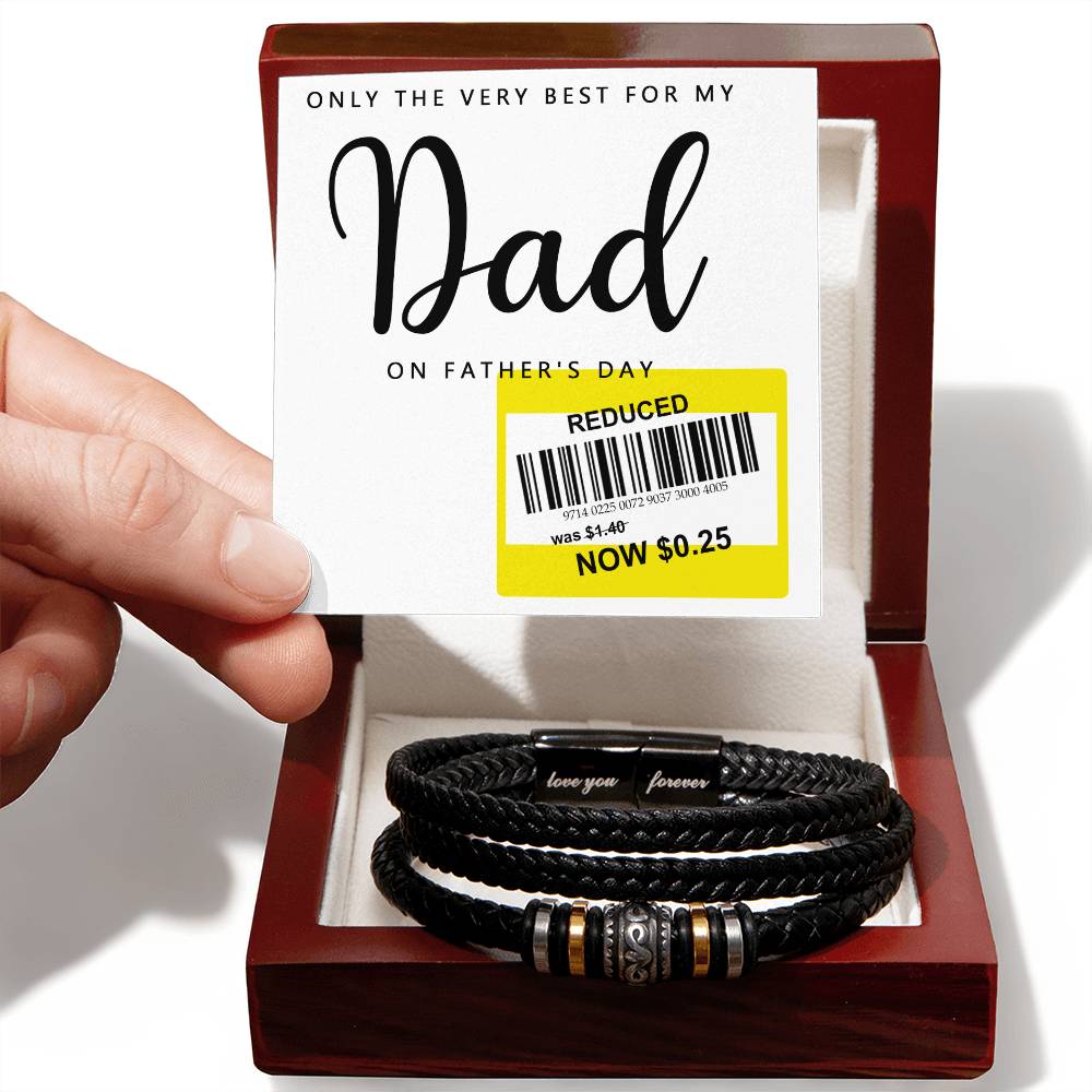 Gift For Dad - Love You Forever Bracelet - The Very Best