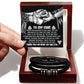 To My Man - Love You Forever Men's Bracelet - Thank You For Being My Shelter