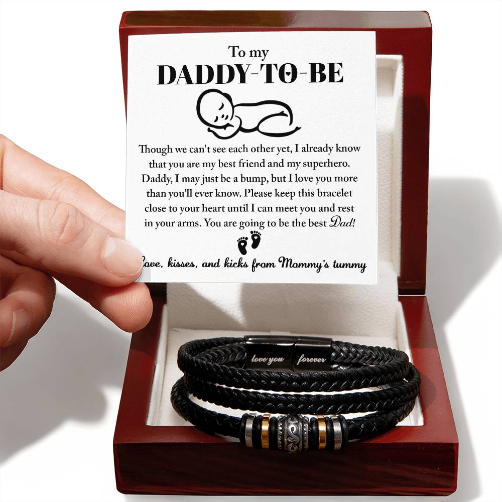 Dad To Be In Your Arms Love You Forever Bracelet