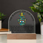 Evil Eye Hamsa Home Blessing Acrylic Dome Sign