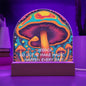 Personalized Magic Mushroom Acrylic Dome Display with LED for Lamp or Night Light