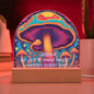 Personalized Magic Mushroom Acrylic Dome Display with LED for Lamp or Night Light