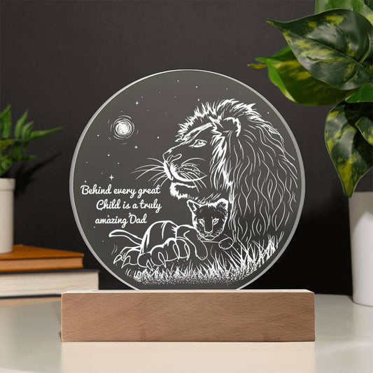 Dad Gift - Amazing Dad - Round Acrylic Plaque