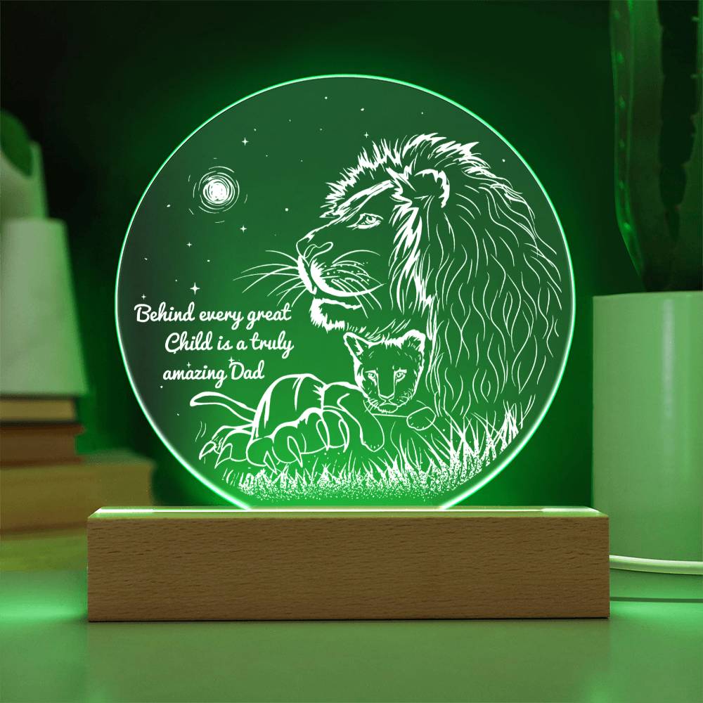 Dad Gift - Amazing Dad - Round Acrylic Plaque